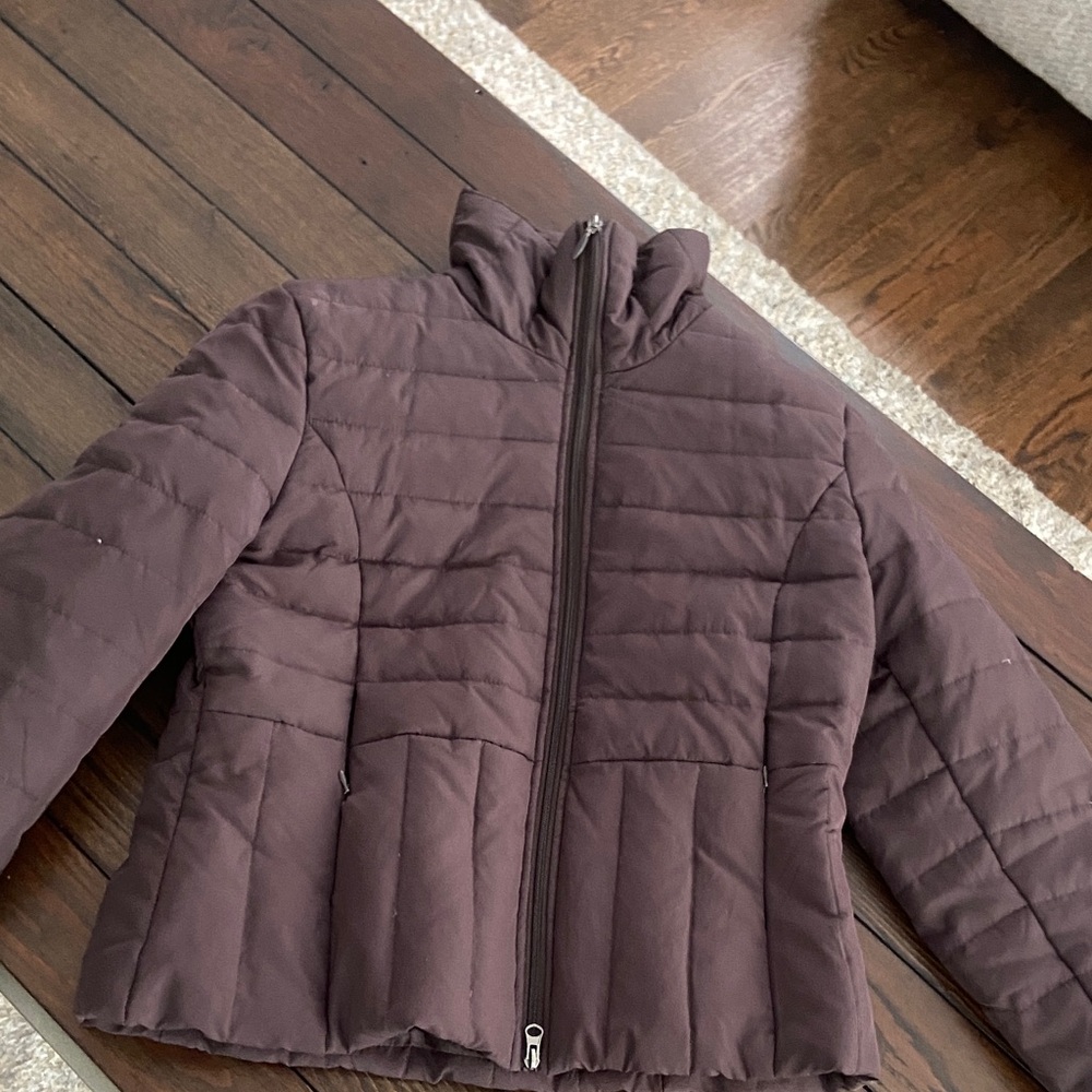 Kenneth Cole Reaction Women's Brown Puffer Jacket size-L